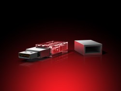 Saxonia - USB-Stick, LED, 16 GB (18 x 30 x 10)